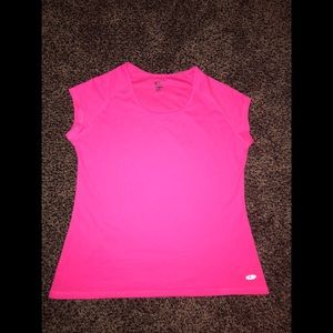 Neon pink Champion athletic t- shirt!